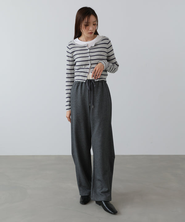 カーブシルエットスウェットパンツ