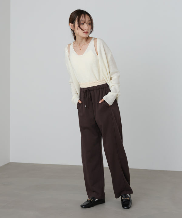 カーブシルエットスウェットパンツ