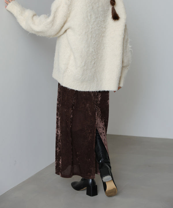 【S・Mサイズ展開】シアーベロアカップ付きキャミワンピース