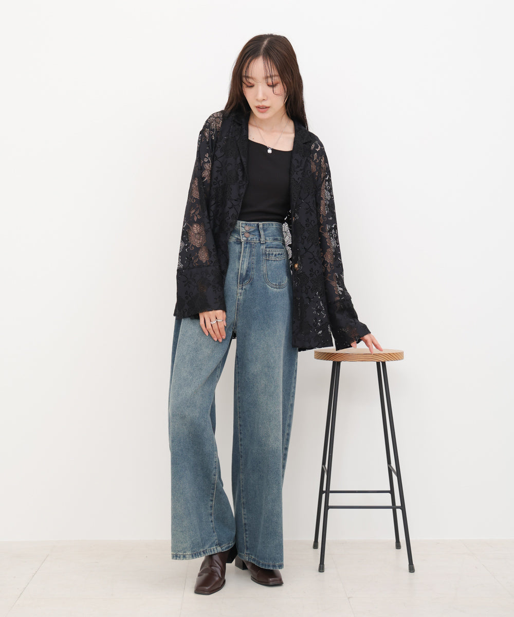 フラワーレースジャケット