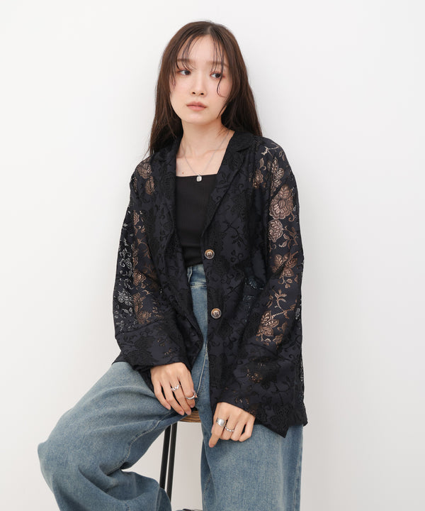 フラワーレースジャケット