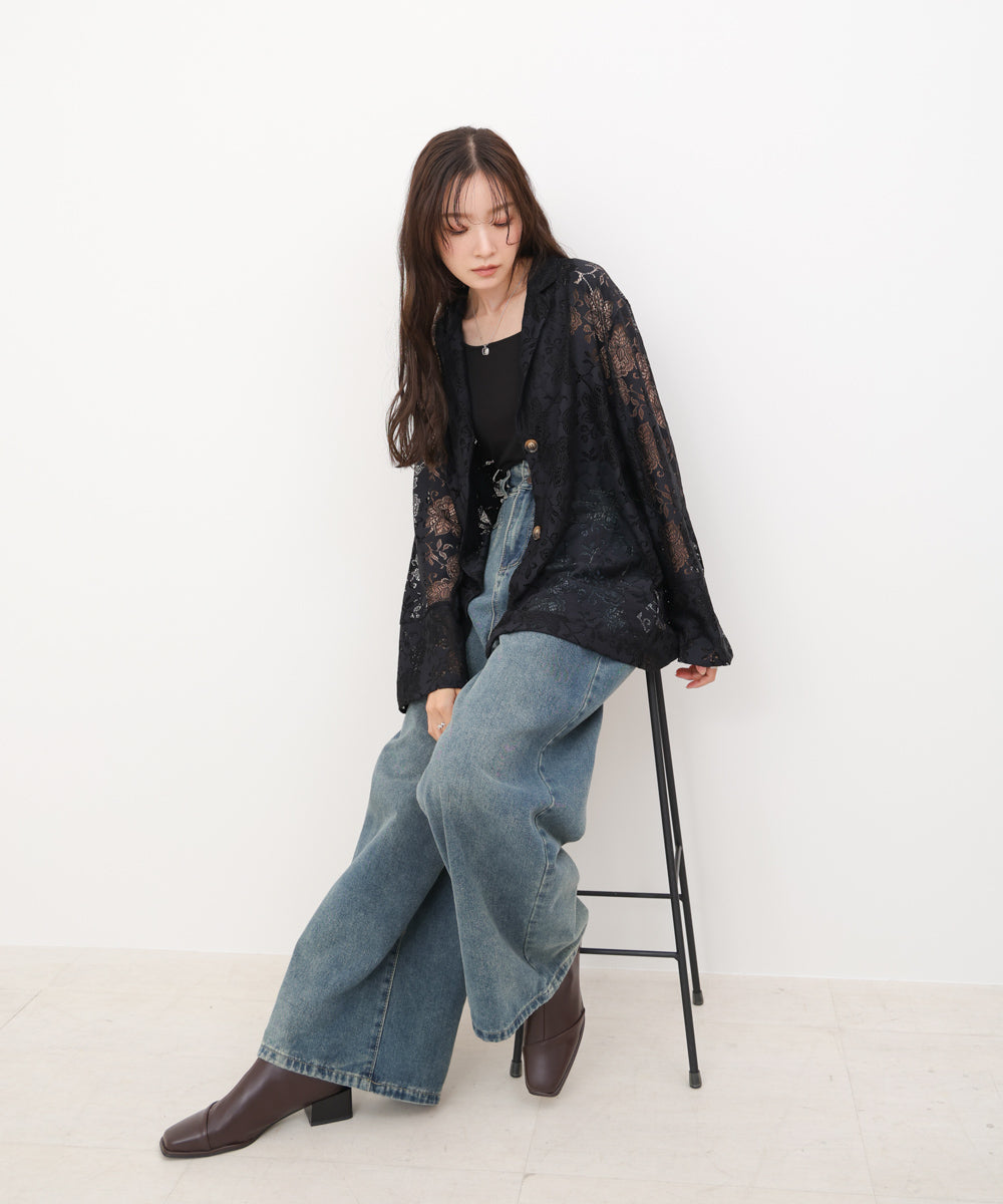 フラワーレースジャケット