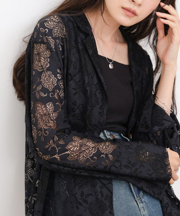 フラワーレースジャケット