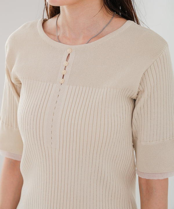 前後２ＷＡＹホールデザインニットトップス