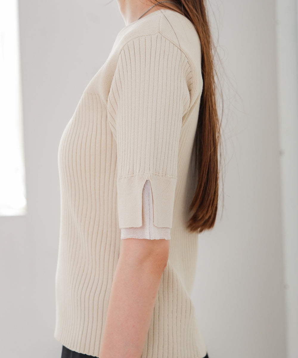 前後２ＷＡＹホールデザインニットトップス