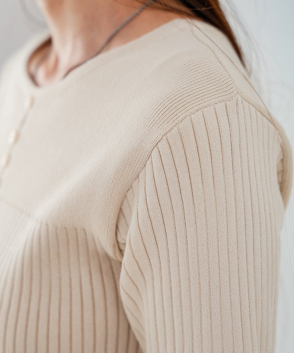 前後２ＷＡＹホールデザインニットトップス