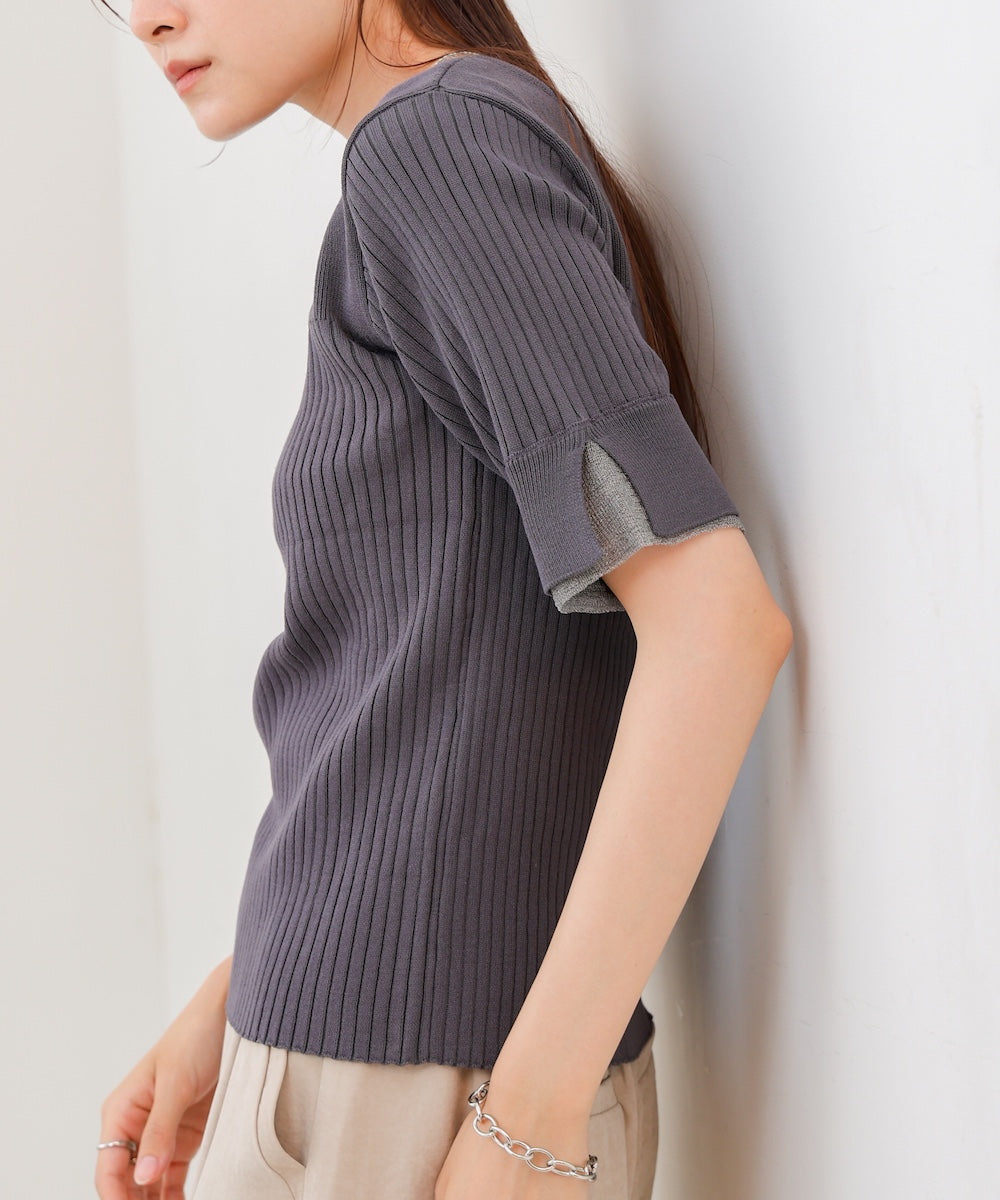 前後２ＷＡＹホールデザインニットトップス