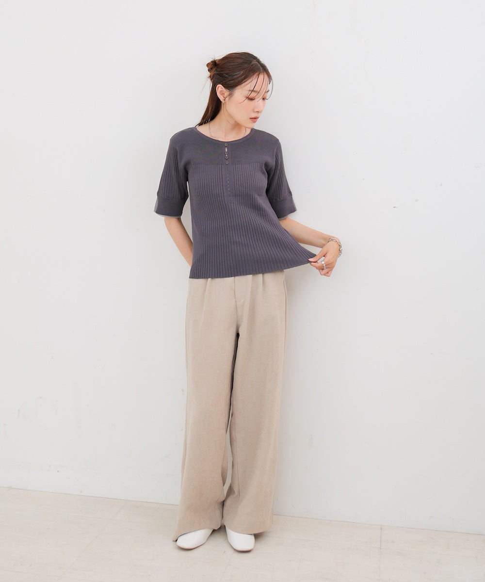 前後２ＷＡＹホールデザインニットトップス