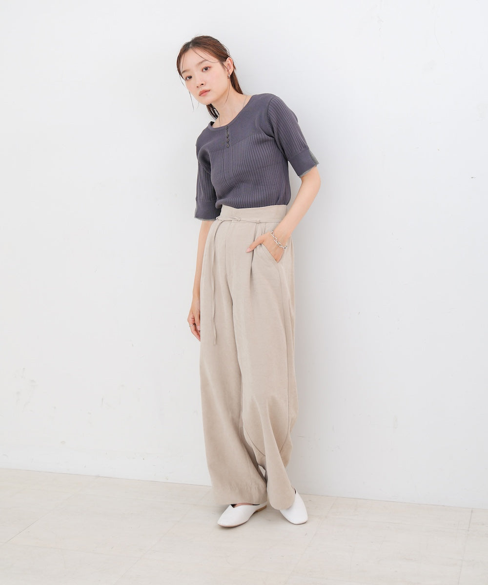 前後２ＷＡＹホールデザインニットトップス