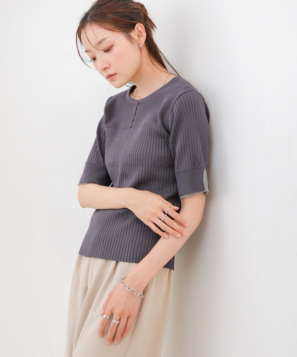 前後２ＷＡＹホールデザインニットトップス