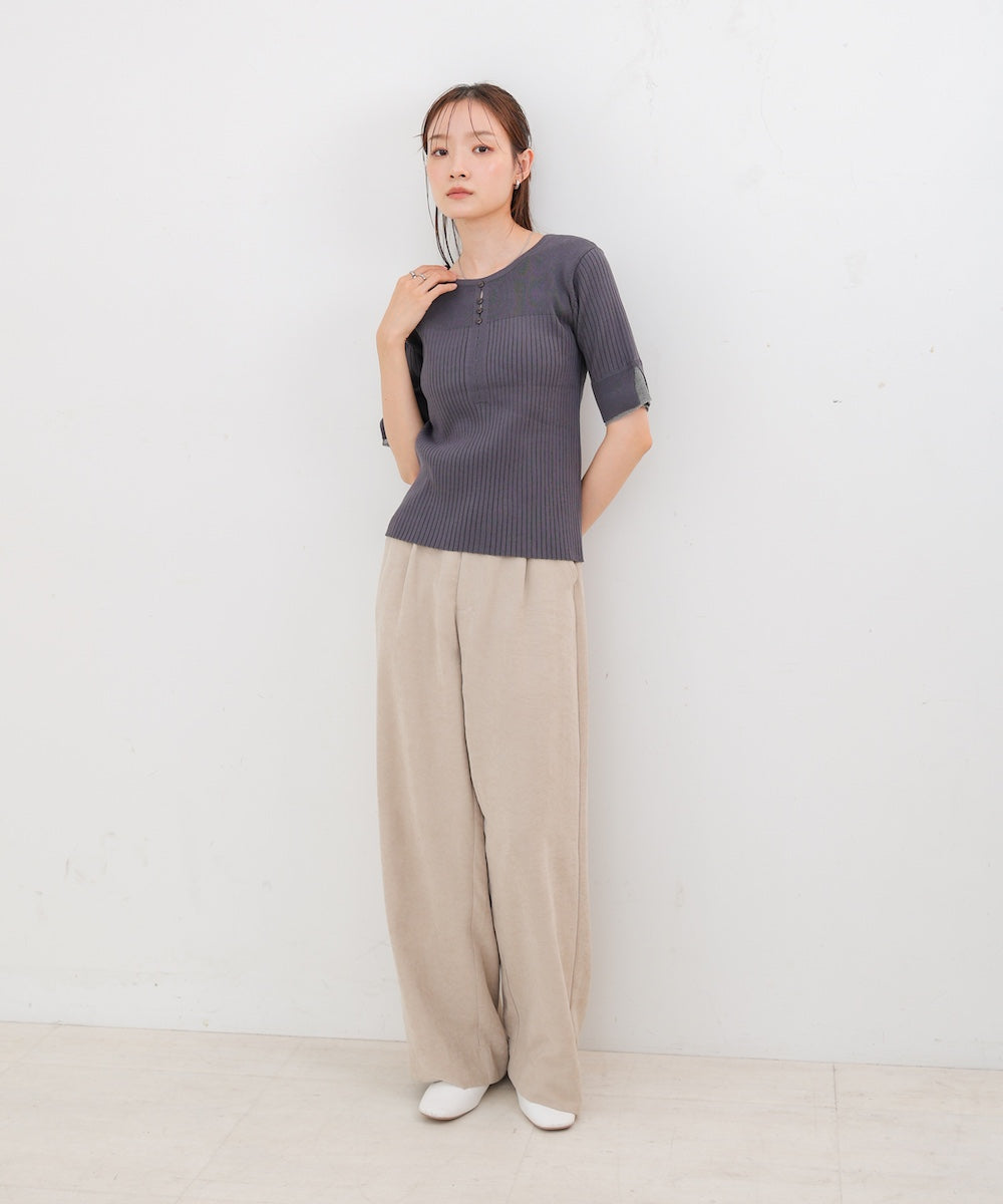 前後２ＷＡＹホールデザインニットトップス