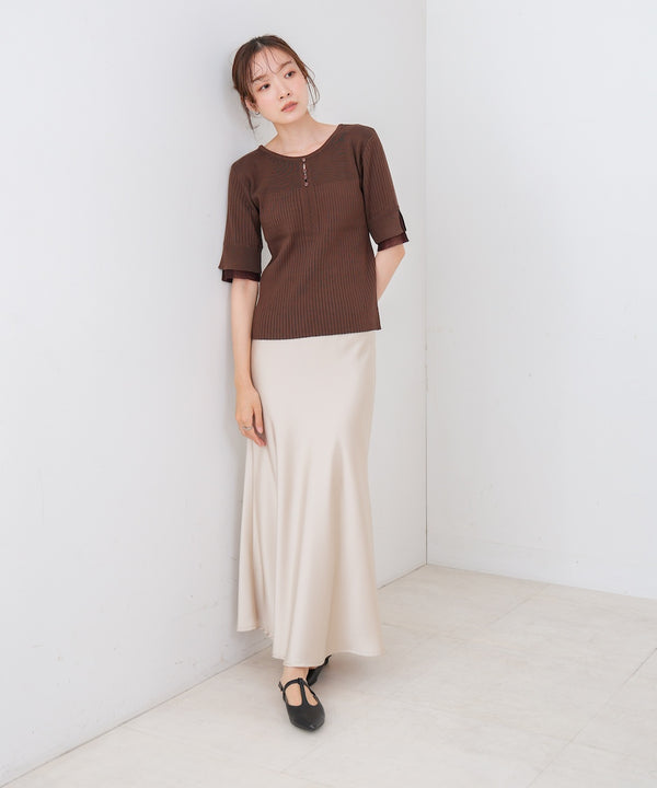 前後２ＷＡＹホールデザインニットトップス