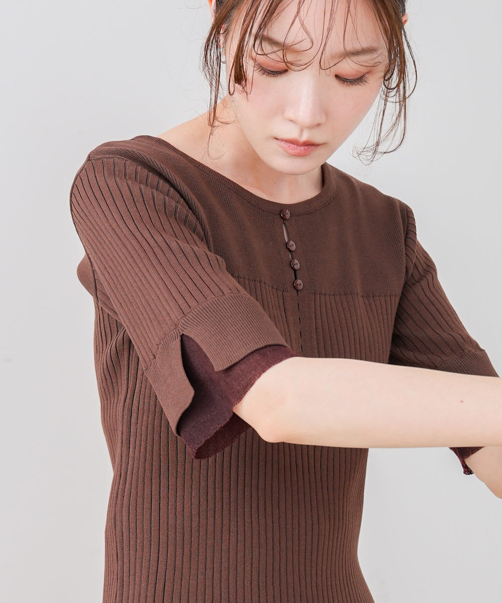 前後２ＷＡＹホールデザインニットトップス