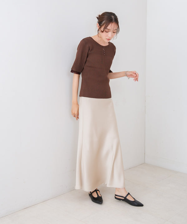 前後２ＷＡＹホールデザインニットトップス