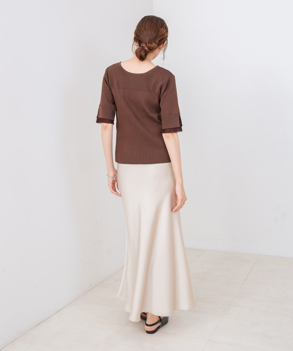 前後２ＷＡＹホールデザインニットトップス