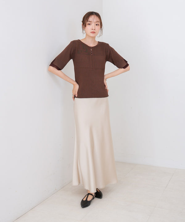 前後２ＷＡＹホールデザインニットトップス