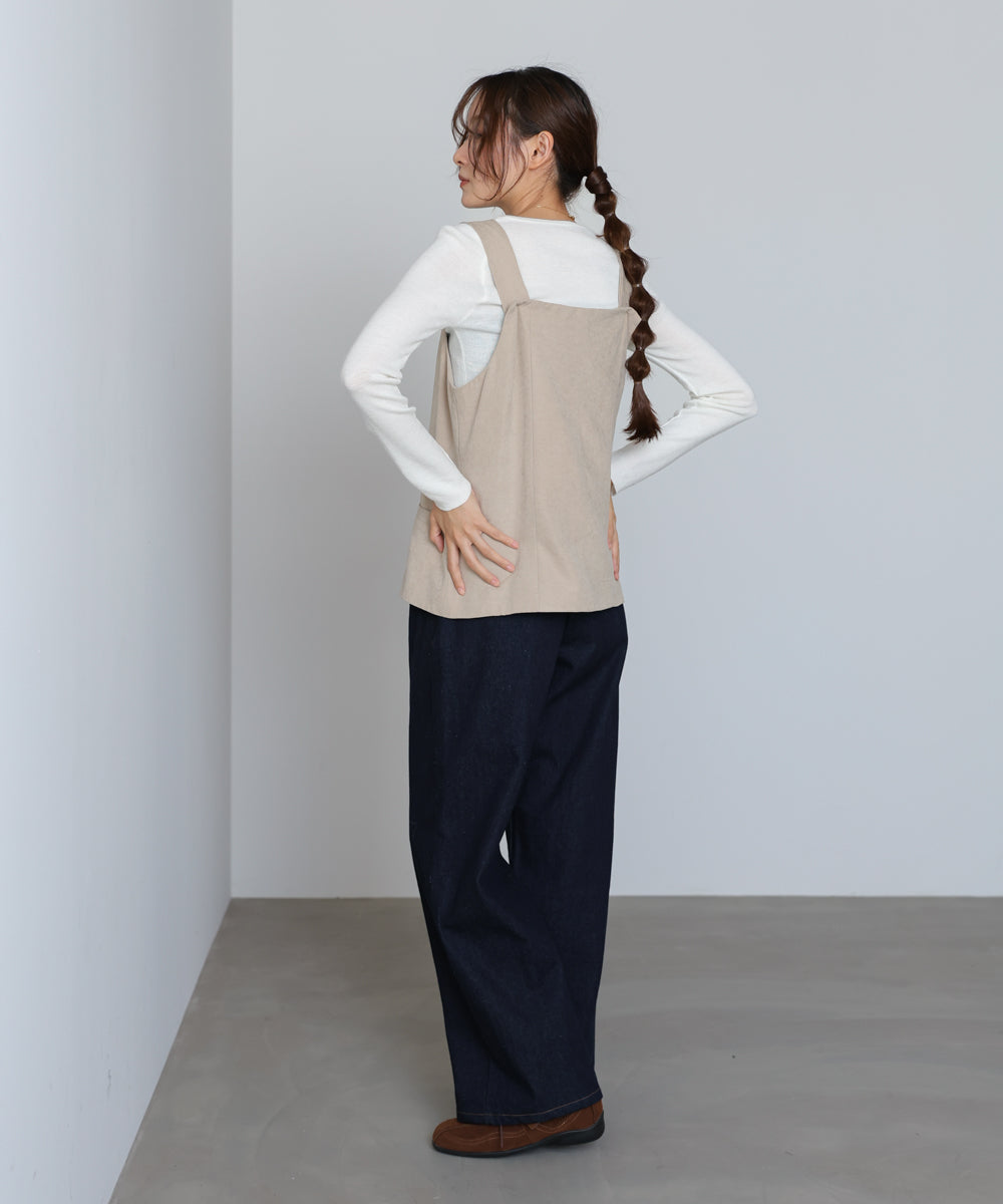 ピーチ起毛ベスト