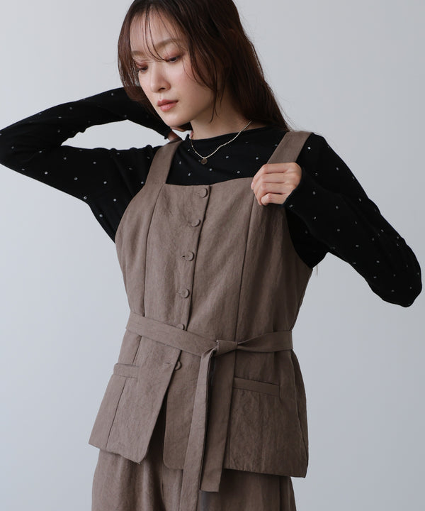 ピーチ起毛ベスト