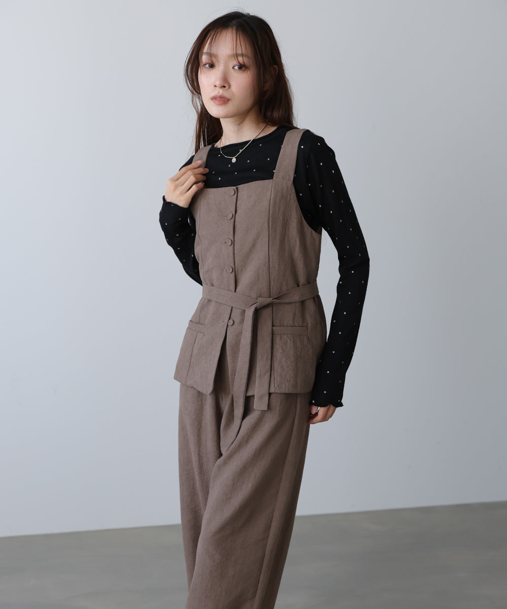 ピーチ起毛ベスト