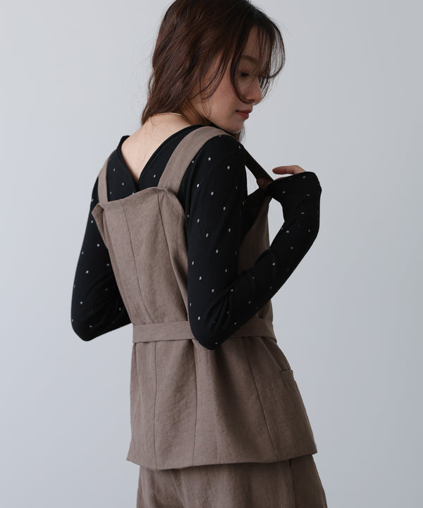 ピーチ起毛ベスト