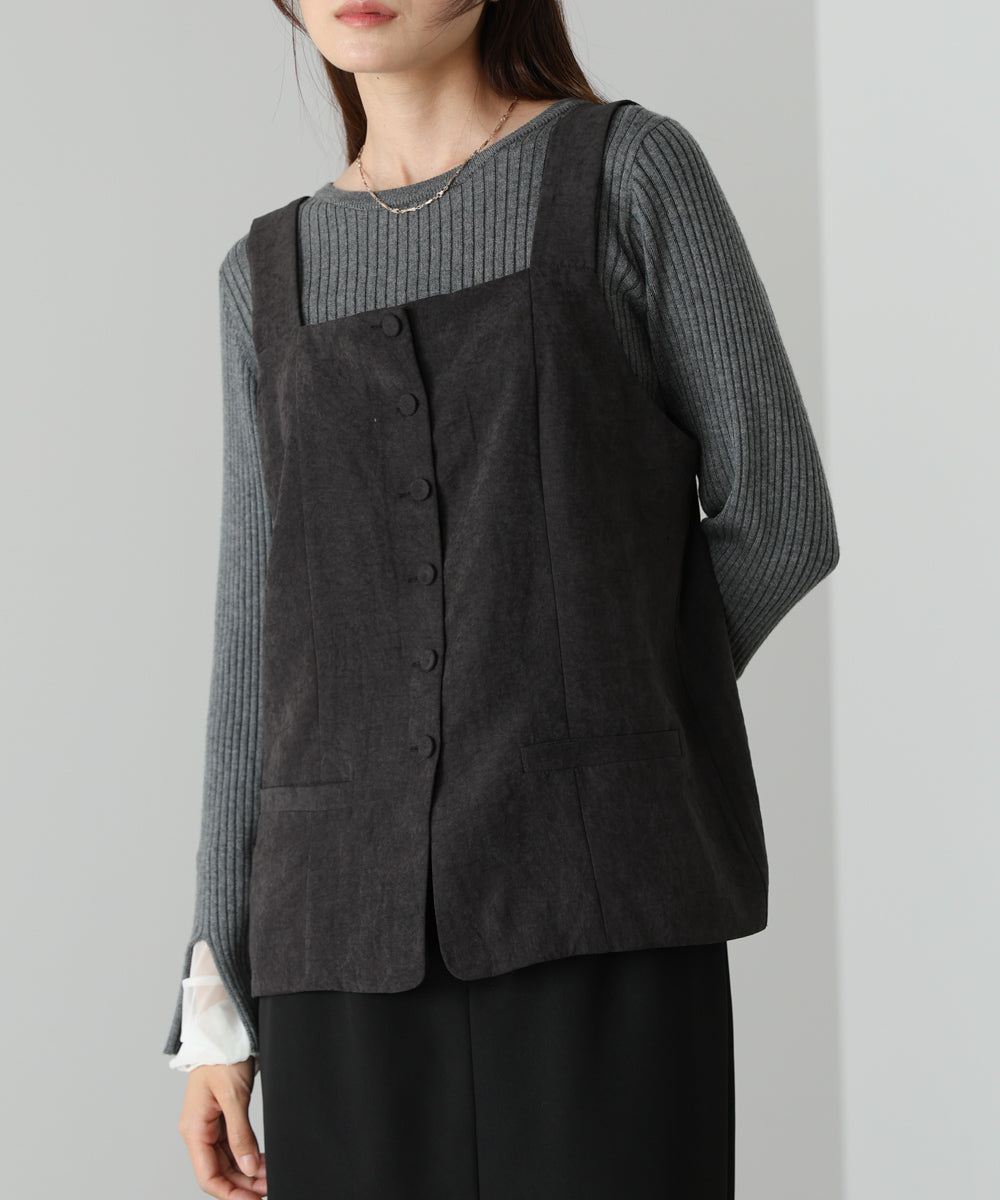 ピーチ起毛ベスト