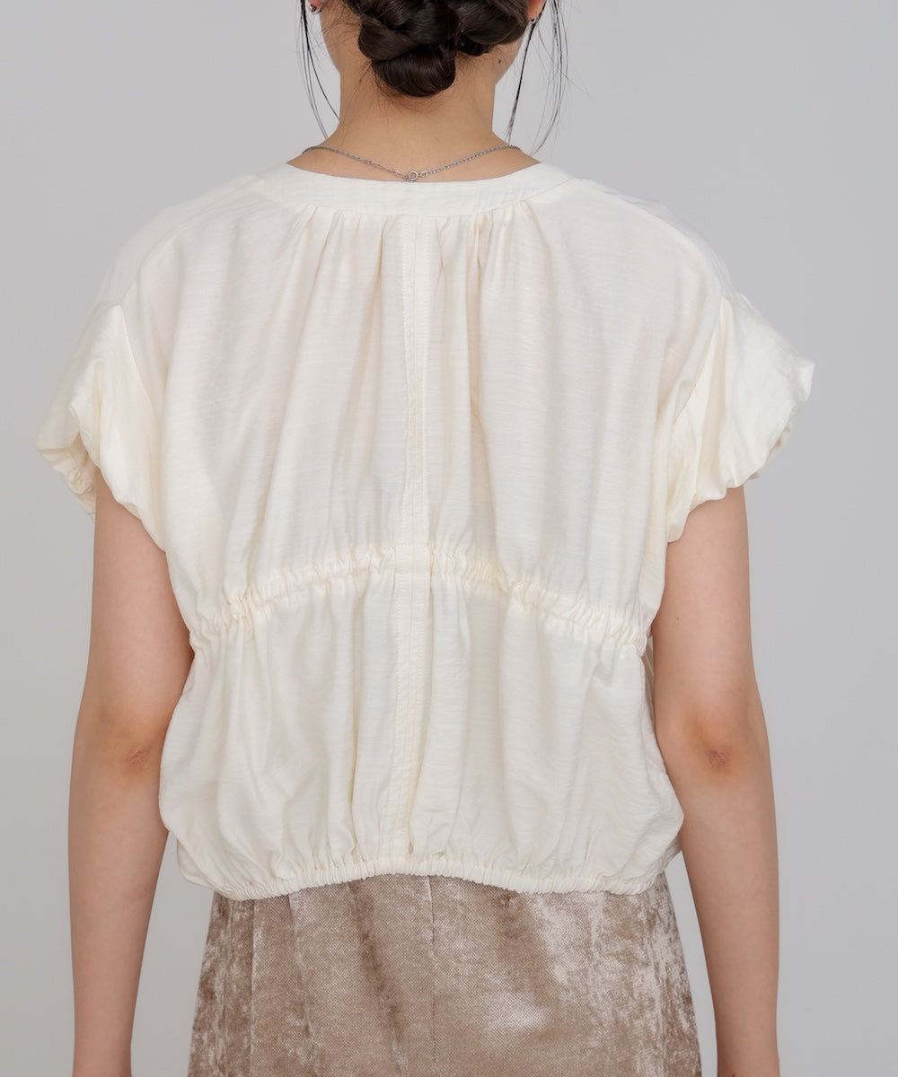 ギャザードロストシャツベスト