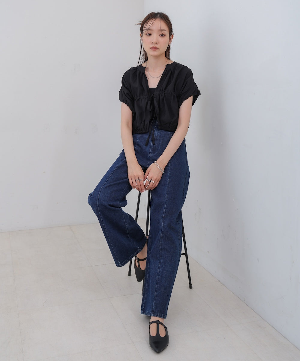 ギャザードロストシャツベスト