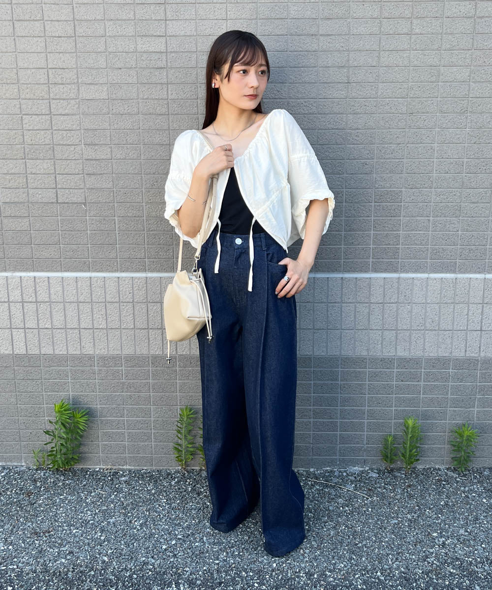 ギャザードロストシャツベスト