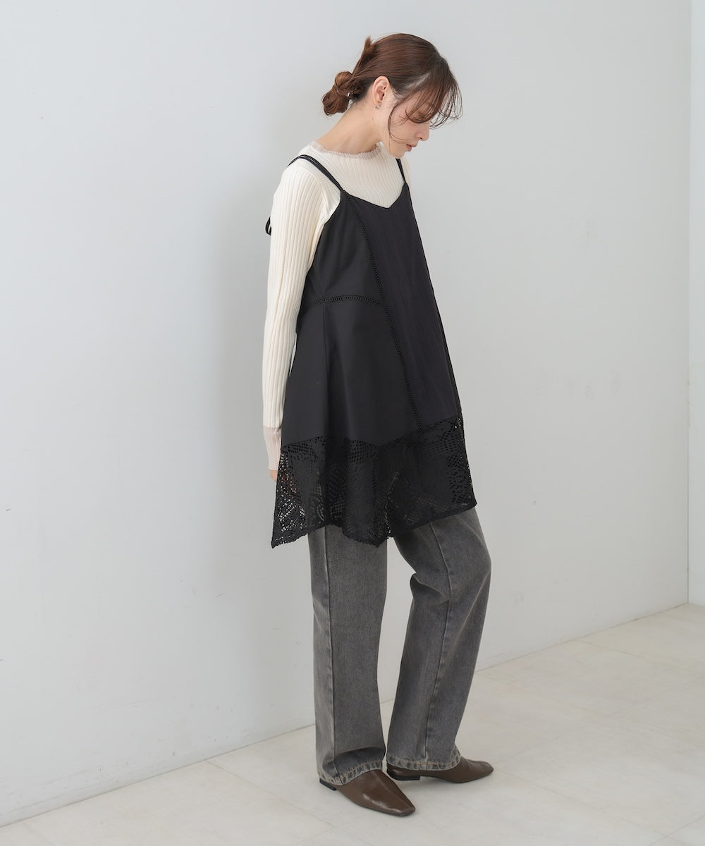 レース切り替えミニワンピピース