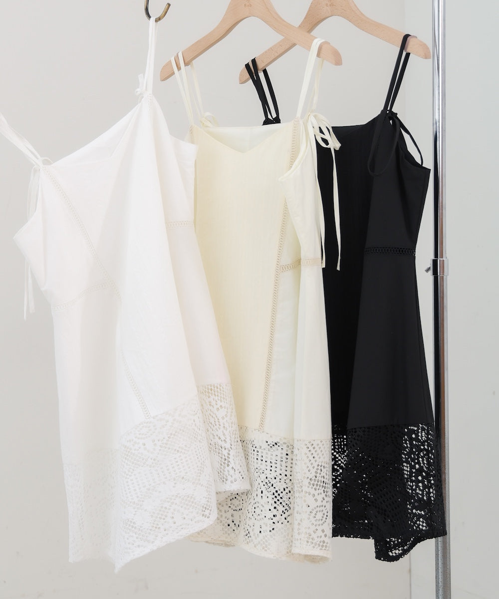 レース切り替えミニワンピピース