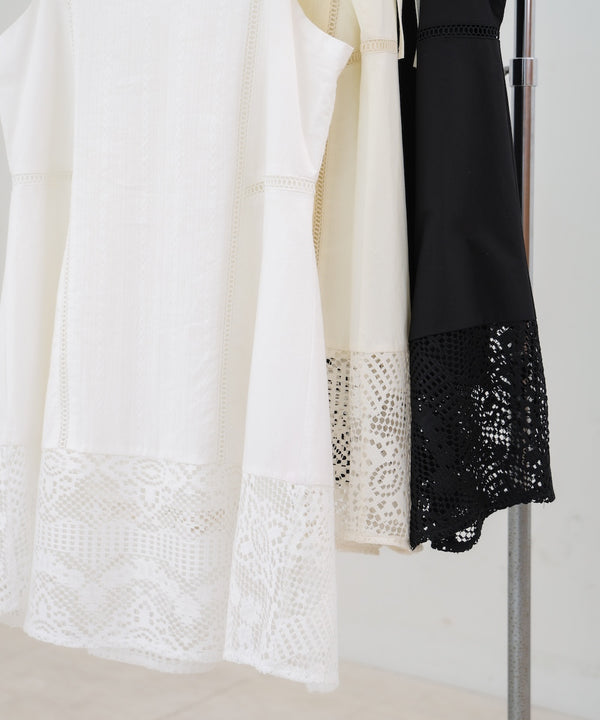 レース切り替えミニワンピピース