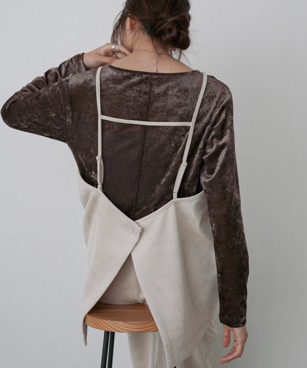 スクエアスウェードビスチェ