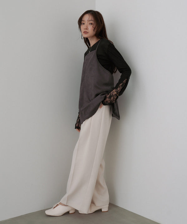 スクエアスウェードビスチェ