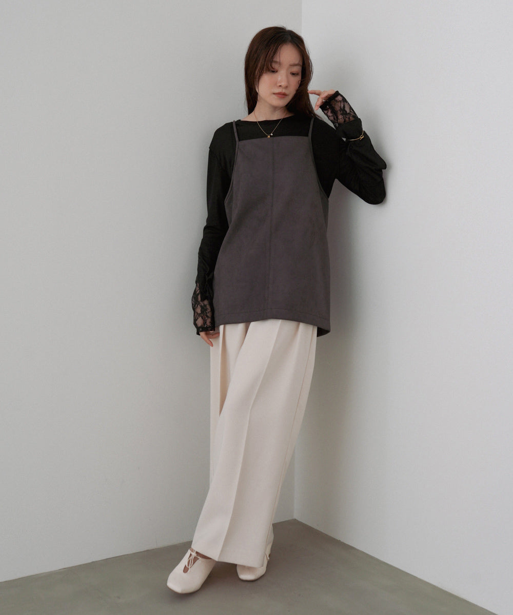 スクエアスウェードビスチェ