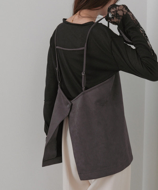 スクエアスウェードビスチェ