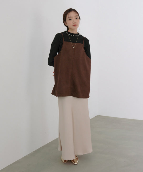 スクエアスウェードビスチェ