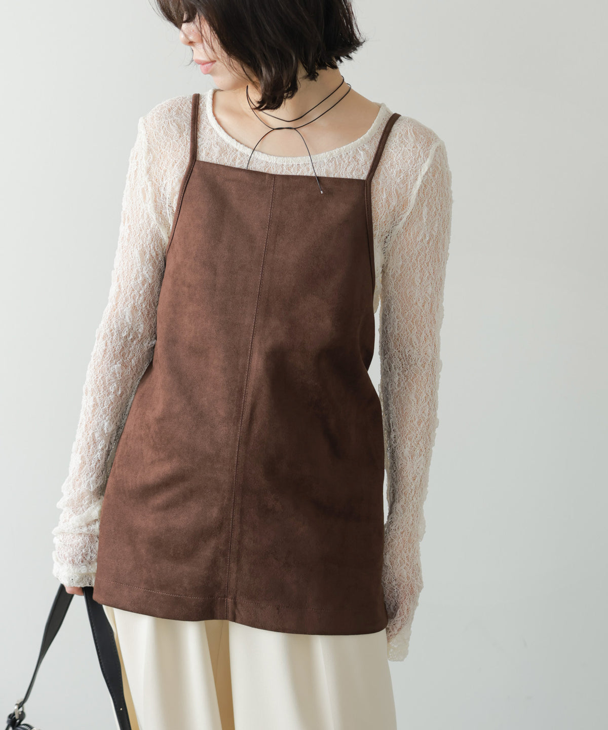 スクエアスウェードビスチェ