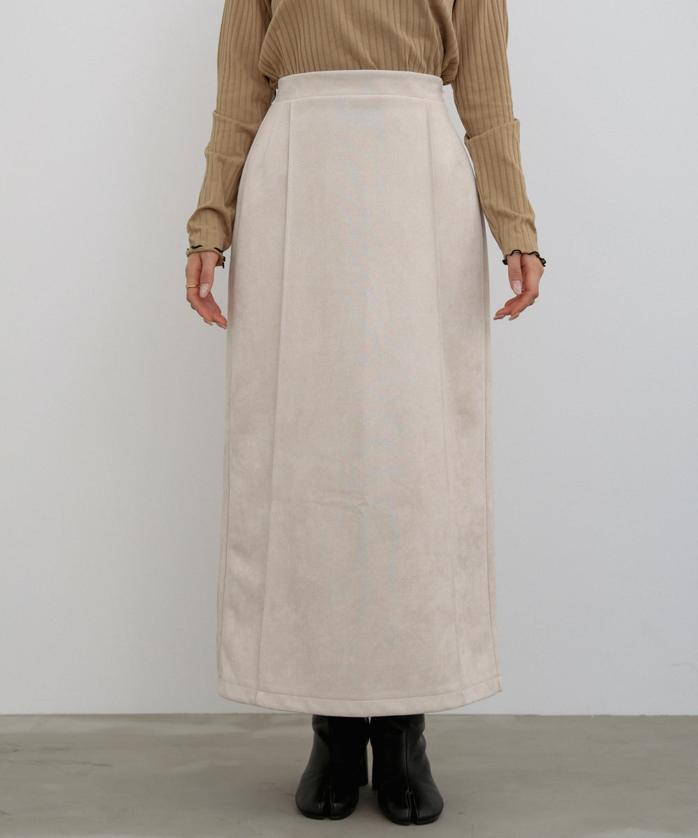 スウェードロングスカート