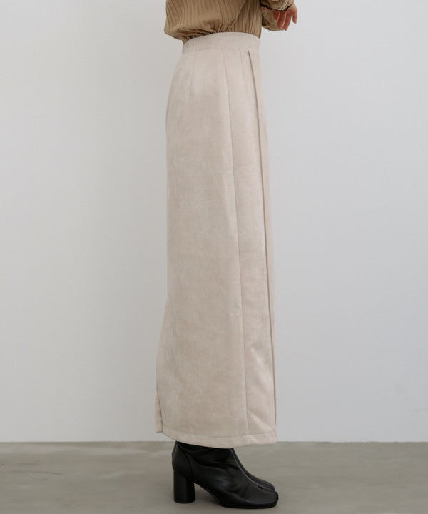 スウェードロングスカート