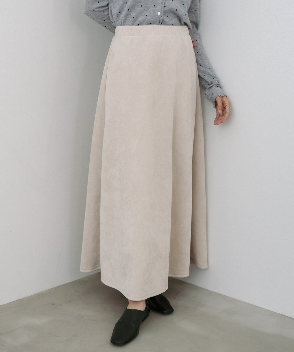 スウェードロングスカート