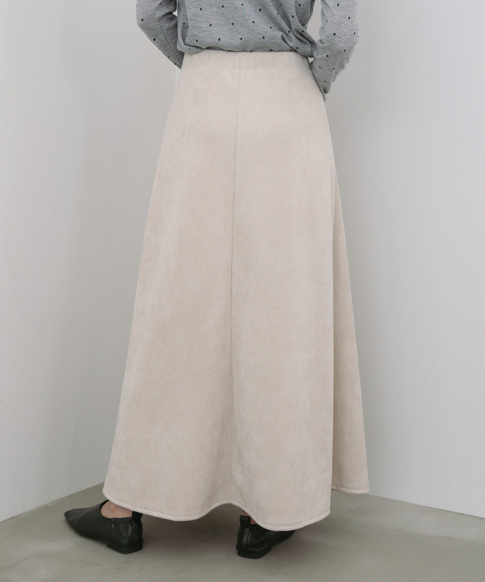 スウェードロングスカート