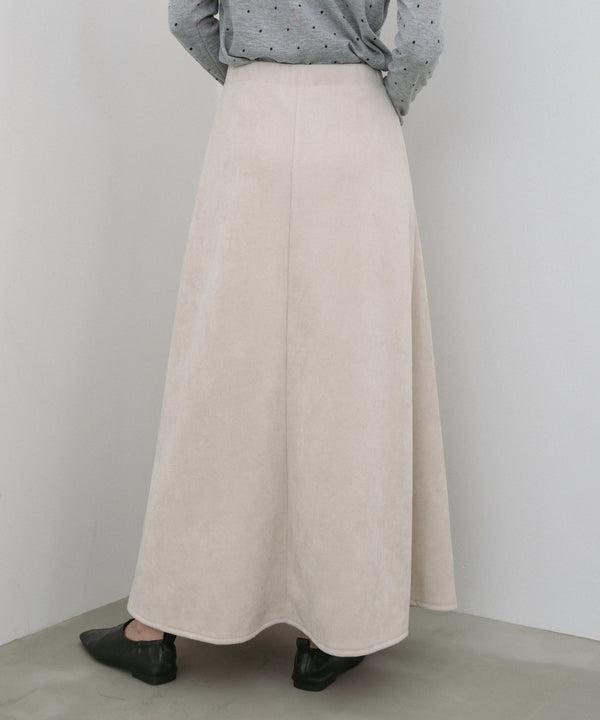 スウェードロングスカート