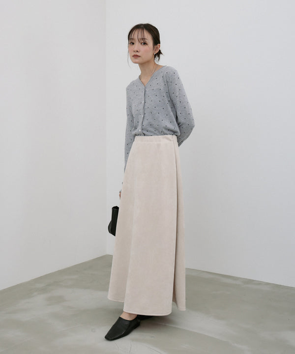 スウェードロングスカート