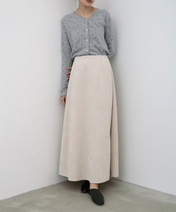 スウェードロングスカート
