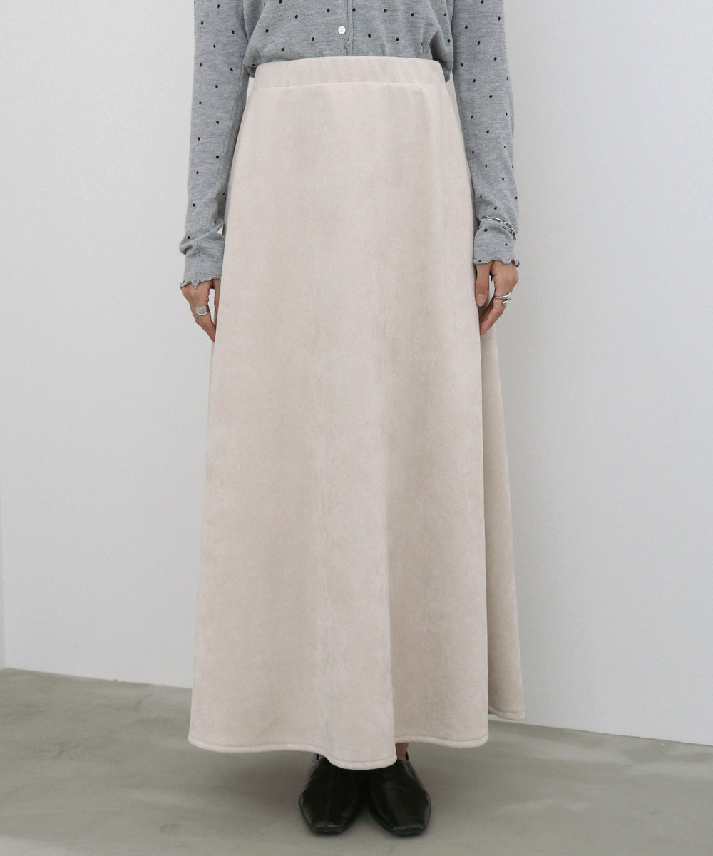 スウェードロングスカート