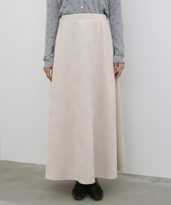 スウェードロングスカート