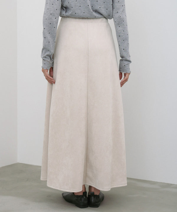 スウェードロングスカート