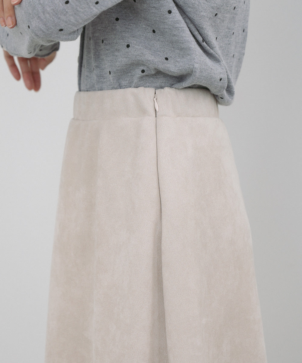 スウェードロングスカート