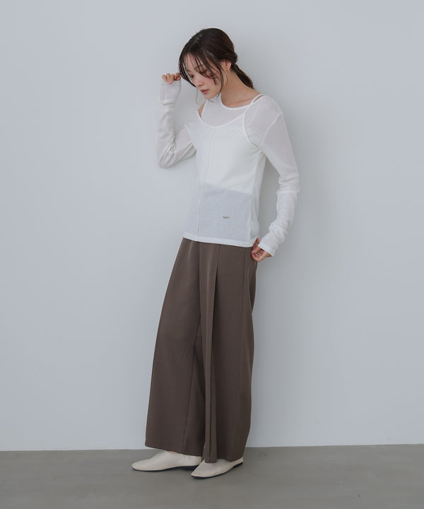 アシメレイヤードカットソー
