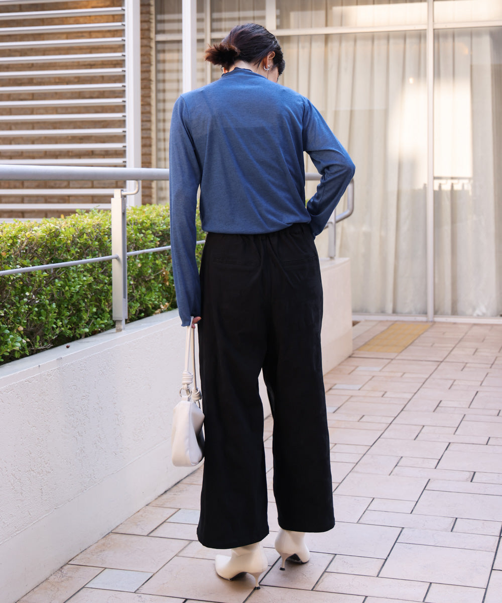 kapuwa 柄パンツ　美品 アソート柄ZIP パンツ